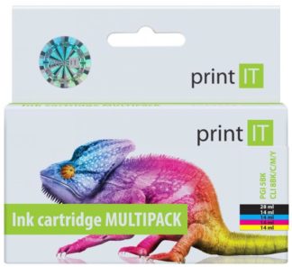 PRINT IT sada PGI-5Bk + CLI-8C/M/Y/Bk pro tiskárny Canon