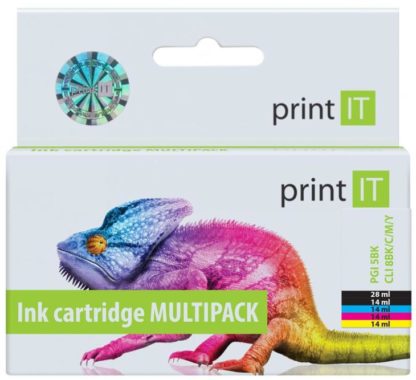 PRINT IT sada PGI-5Bk + CLI-8C/M/Y/Bk pro tiskárny Canon